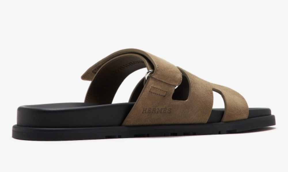 Hermes Chypre Sandal "Brown Suede"