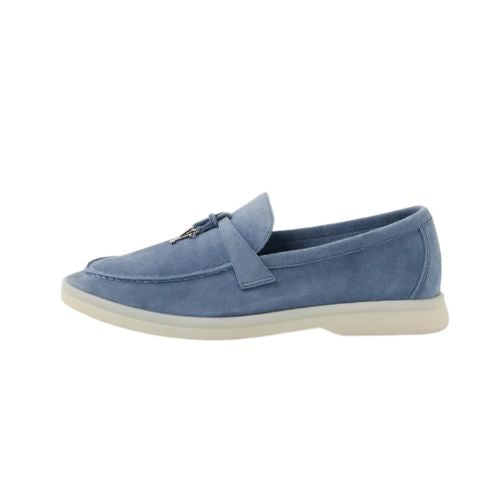 Loro Piana Sky Blue Women's Loafers