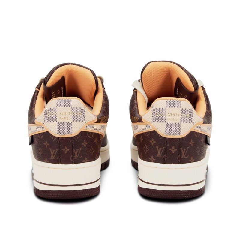 Nike Air Force 1 x Off x Louis Vuitton Brown Azur