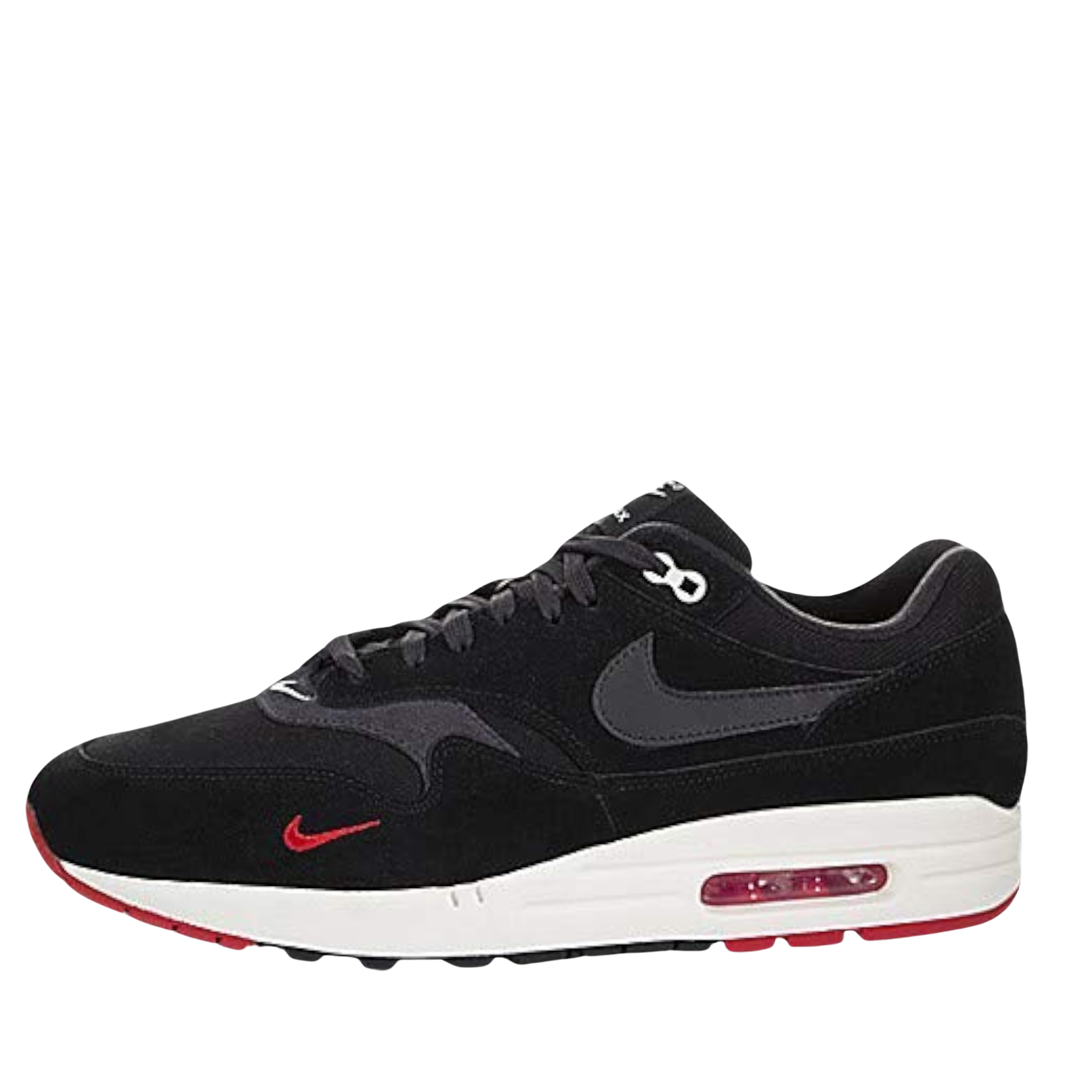 Nike Air Max 1 Premium Black  University Red  Sail Oil Grey STASP