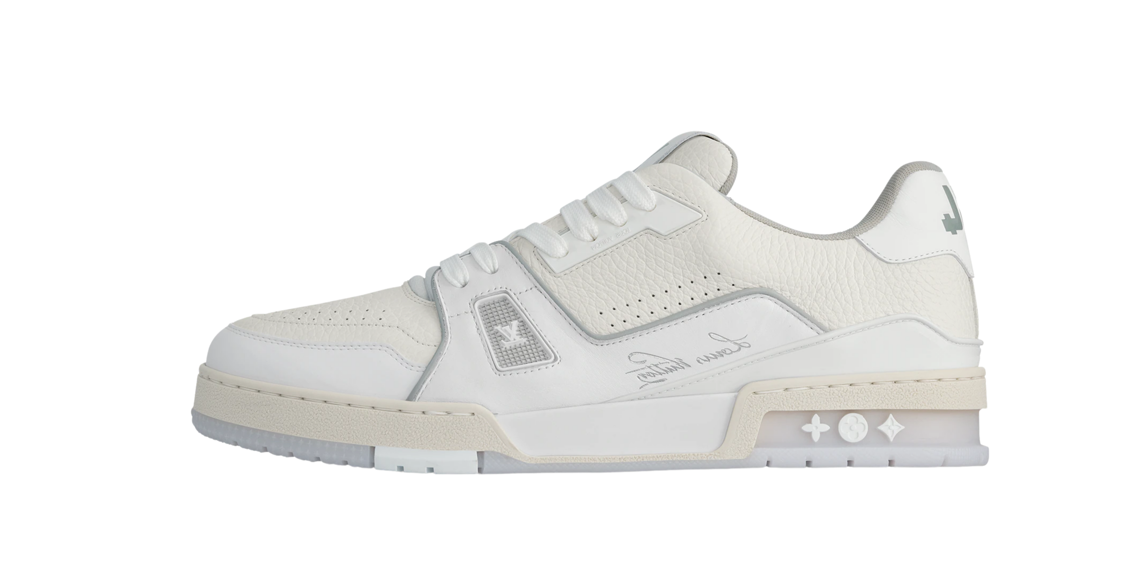 Louis Vuitton Trainer #54 Signature White Grey