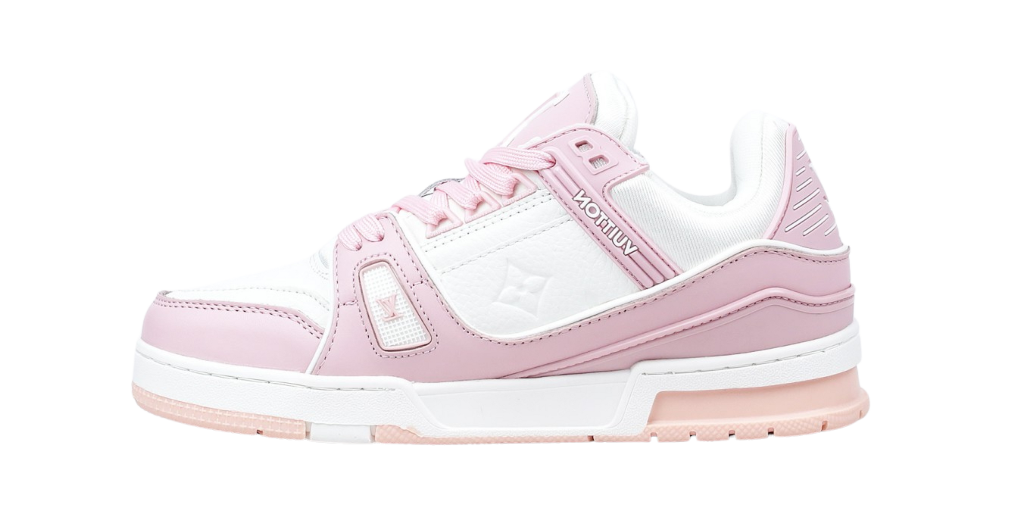 Louis Vuitton Trainer White Rose