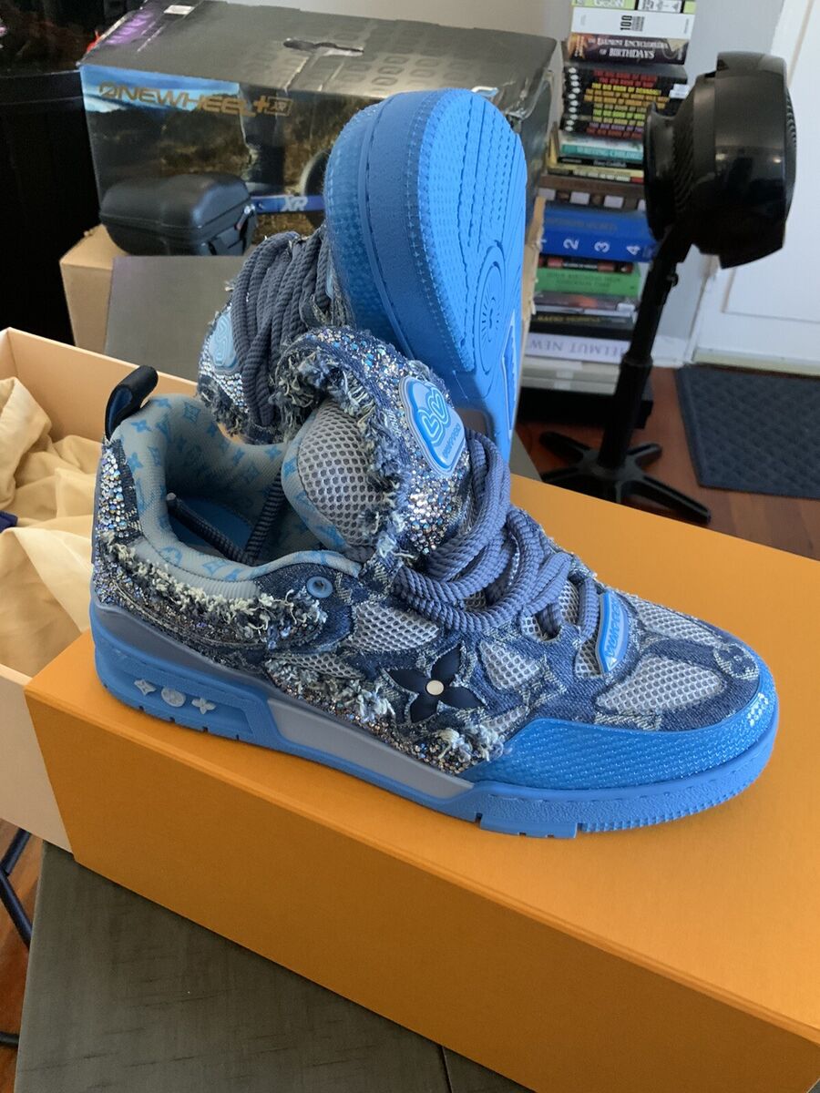 Louis Vuitton Skate Crystal – Blue Swarovski Monogram